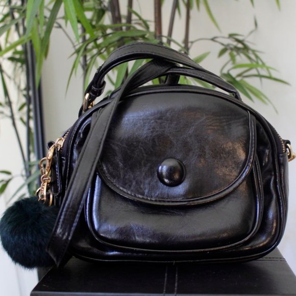 Urban Outfitters Collective Patent Black Small Bag - Picture 1 of 6